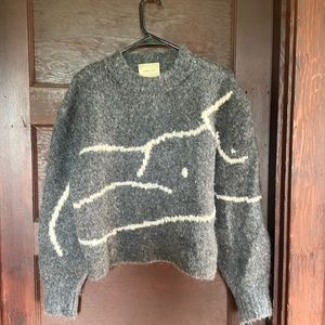 Gray Paloma Wool Sweater with drawing